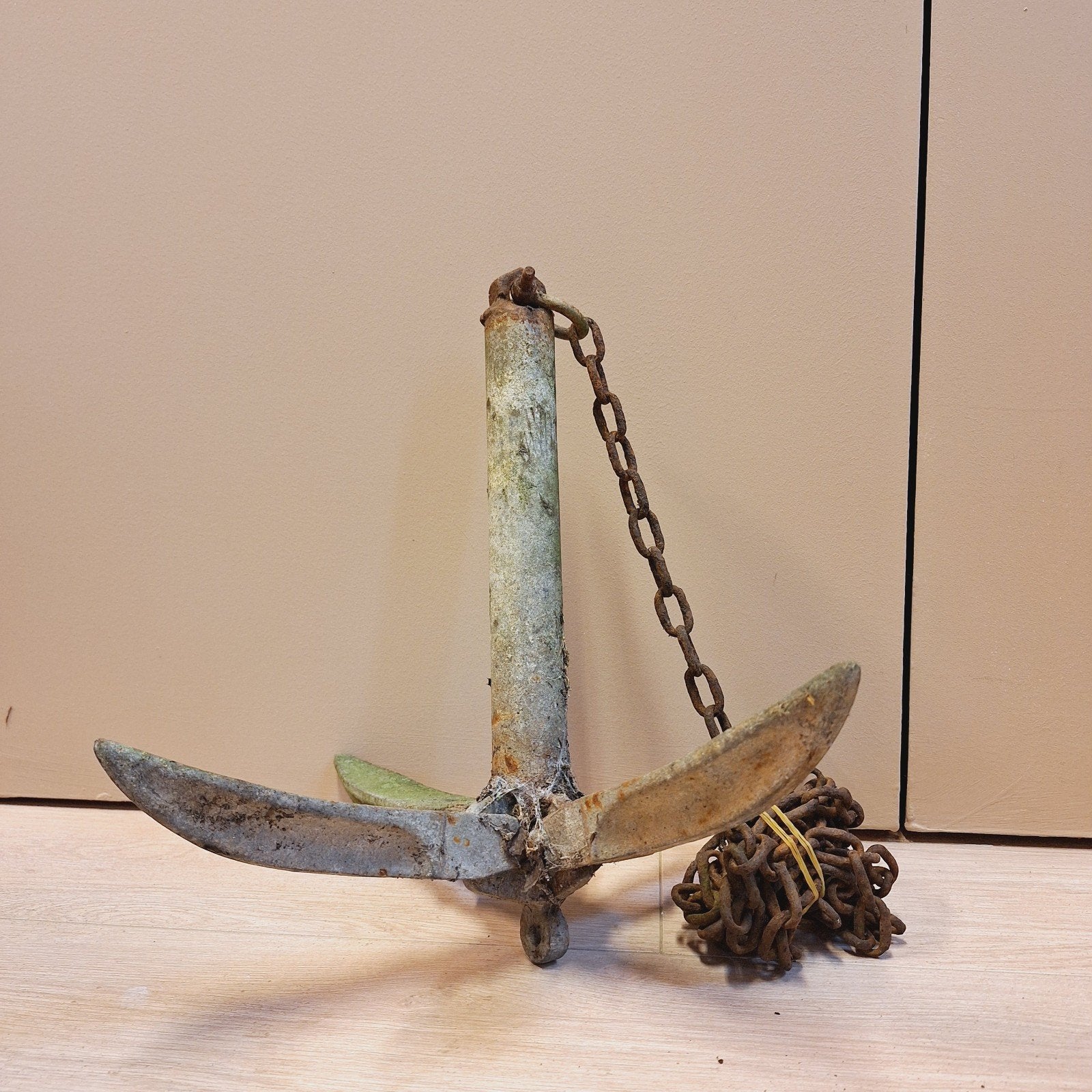 Opvouwbaar Paraplu Anker + Ketting, Ankeren en Afmeren, Gebruikt, ., Ophalen of Verzenden