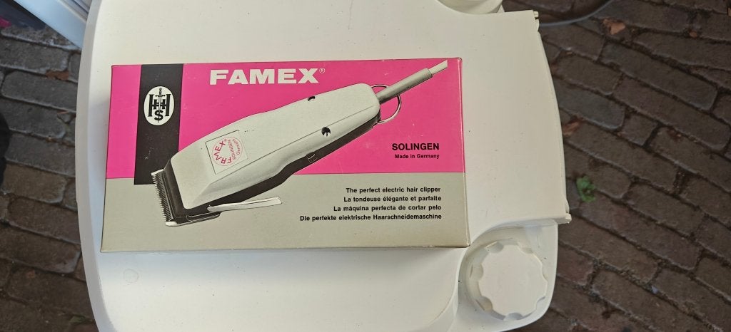 Famex Solingen tondeuse / haartrimmer in doos, Ophalen, Zo goed als nieuw, Tondeuse