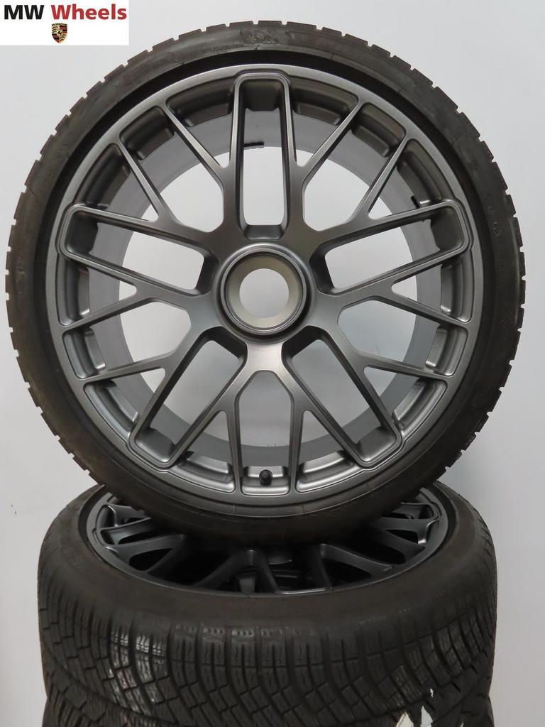 Porsche 20 inch Origineel 911 991 velgen Turbo winterbanden, -, -, Banden en Velgen, 20 inch
