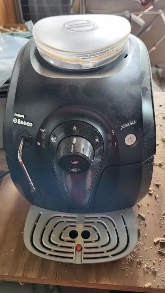 Philips Saeco Xsmall Espresso Apparaat - Zwart, Witgoed en Apparatuur, Koffiezetapparaten, Stoompijpje, Gebruikt, Espresso apparaat