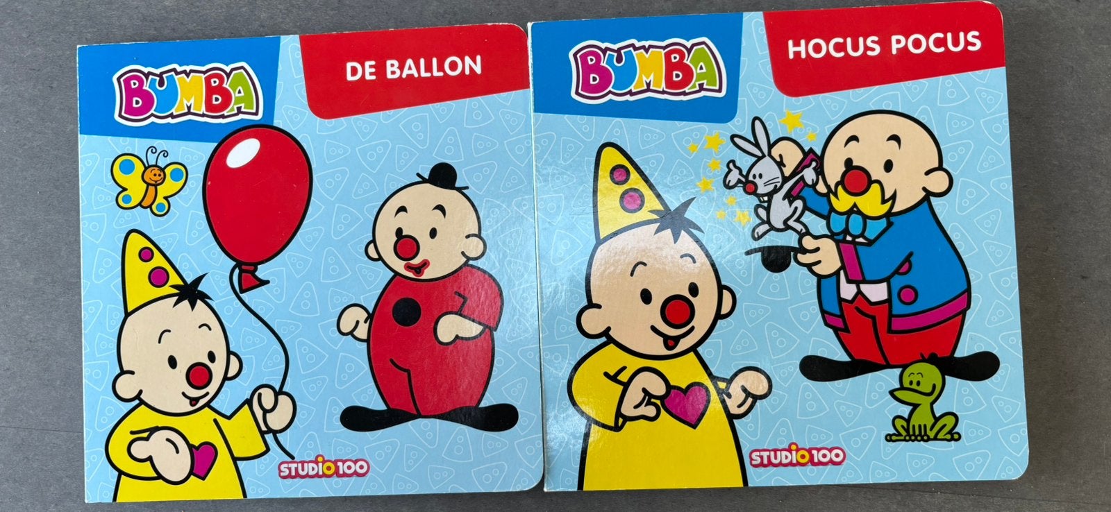 Bumba Boekjes: De Ballon & Hocus Pocus (Set van 2), Ophalen of Verzenden, Zo goed als nieuw, Uitklap-, Voel- of Ontdekboek, 1 tot 2 jaar
