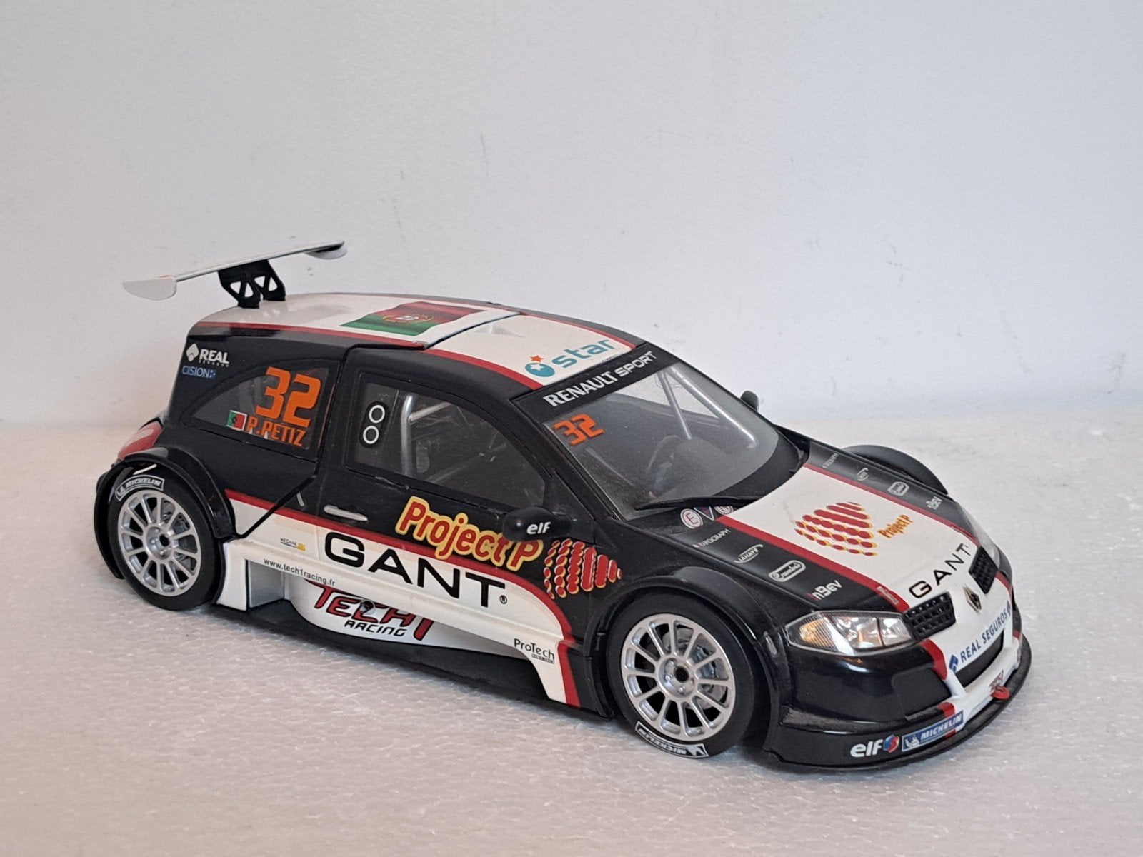 Renault Megane Trophy 2007 Cup Petiz 1/18 Solido, Ophalen of Verzenden, Gebruikt, Auto, Solido