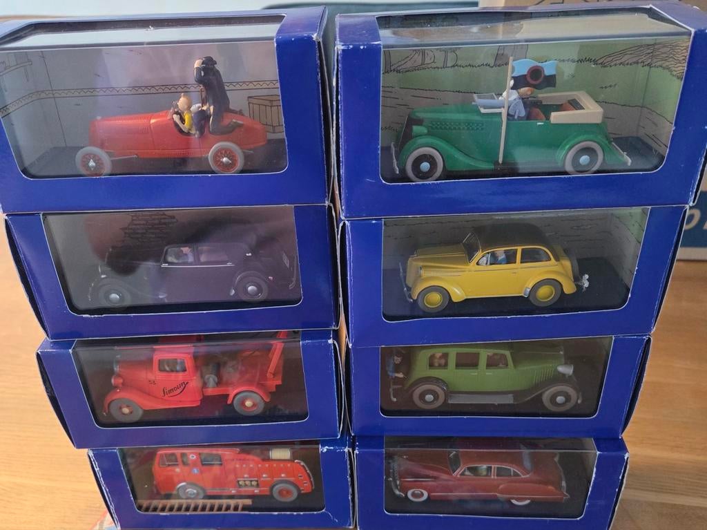 8 Kuifje auto's voor de verzamelaar, Hobby en Vrije tijd, Modelauto's | 1:43, Ophalen of Verzenden, Auto, Overige merken