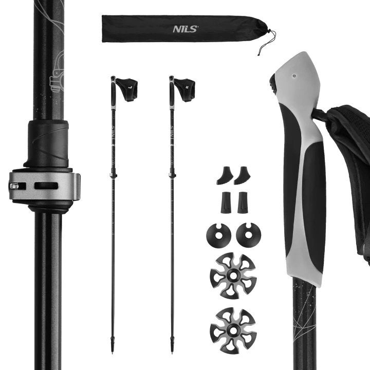 NIEUW Nils Nordic Walking Stokken - Verstelbaar & Compleet, Sport en Fitness, Ophalen of Verzenden, Nieuw, Wandelstok