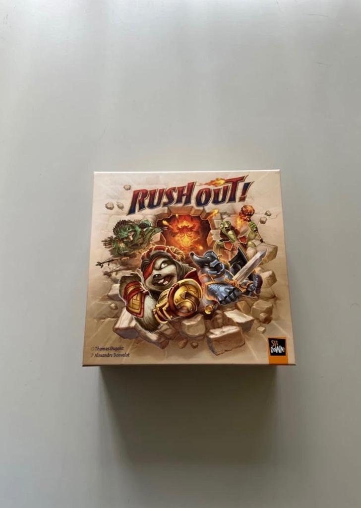 Rush Out!, Hobby en Vrije tijd, Gezelschapsspellen | Bordspellen, Vijf spelers of meer, Verzenden, Zo goed als nieuw, Sit Down!
