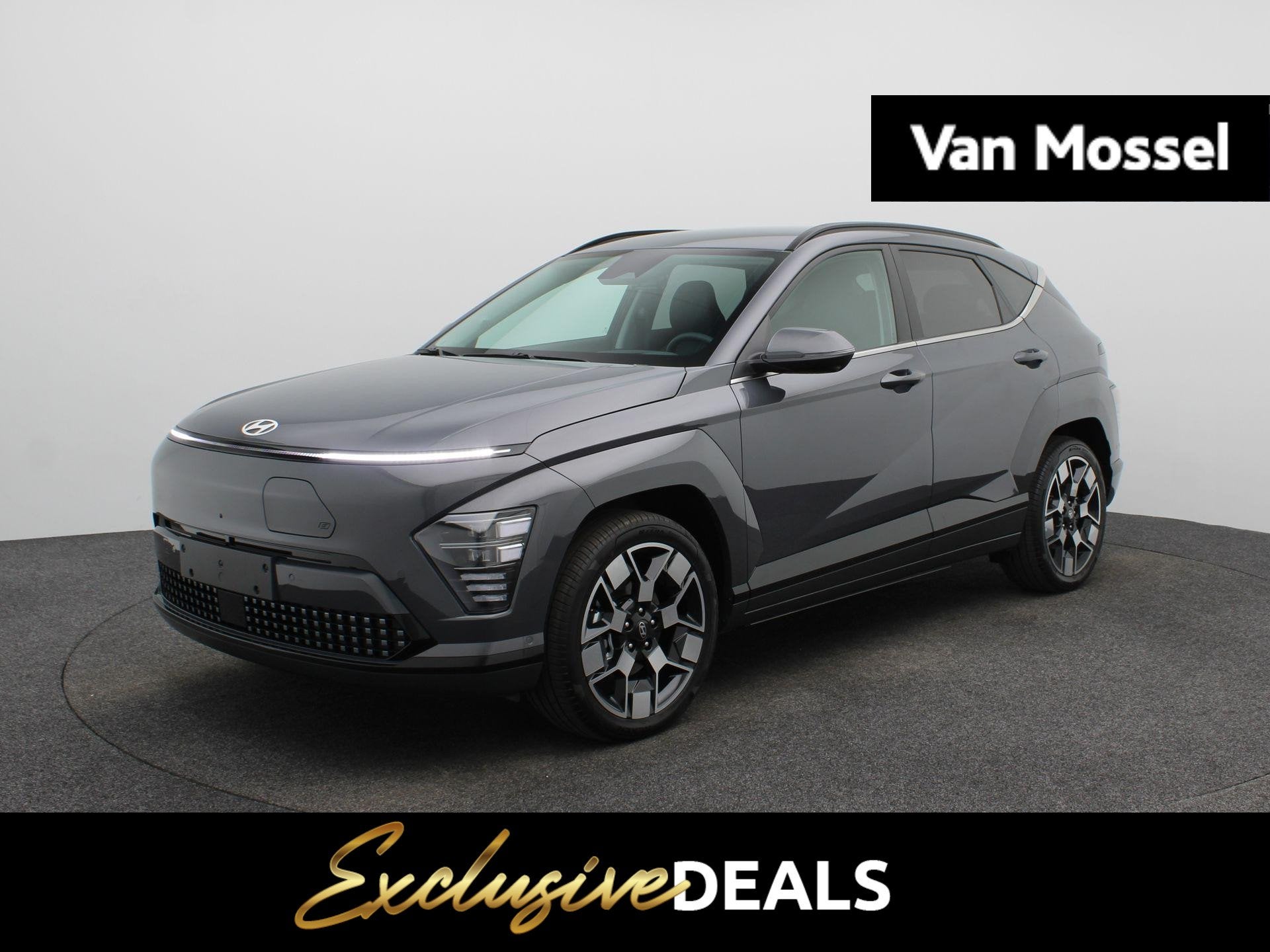 Hyundai Kona Electric Premium 64.8 kWh | Stoelverkoeling | 3, Auto's, Lichtsensor, Zwart, Met garantie (alle), Leder