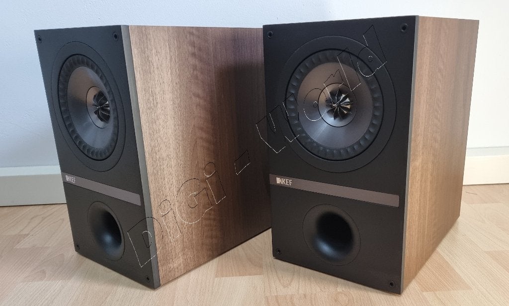KEF Q100 in de unieke kleur Walnut