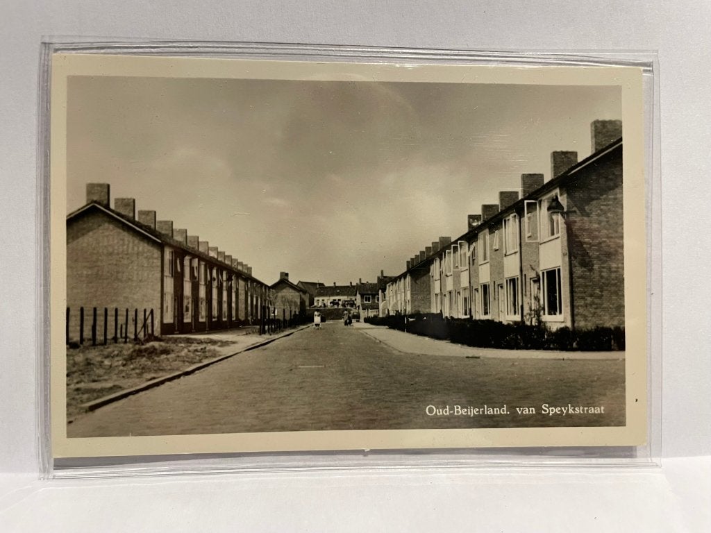 Oud-Beijerland - van Speykstraat, Verzenden, 1940 tot 1960, Ongelopen, Zuid-Holland