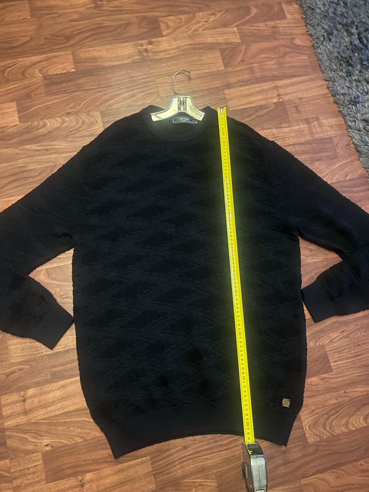 Bartlett Heren lange Trui Maat XL - Zwart,50%wol, Ophalen of Verzenden, Zo goed als nieuw, Maat 56/58 (XL), Zwart