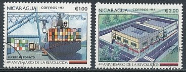 Nicaraqua 1983 M2409-2410 gest., Ophalen of Verzenden, Gestempeld, Midden-Amerika