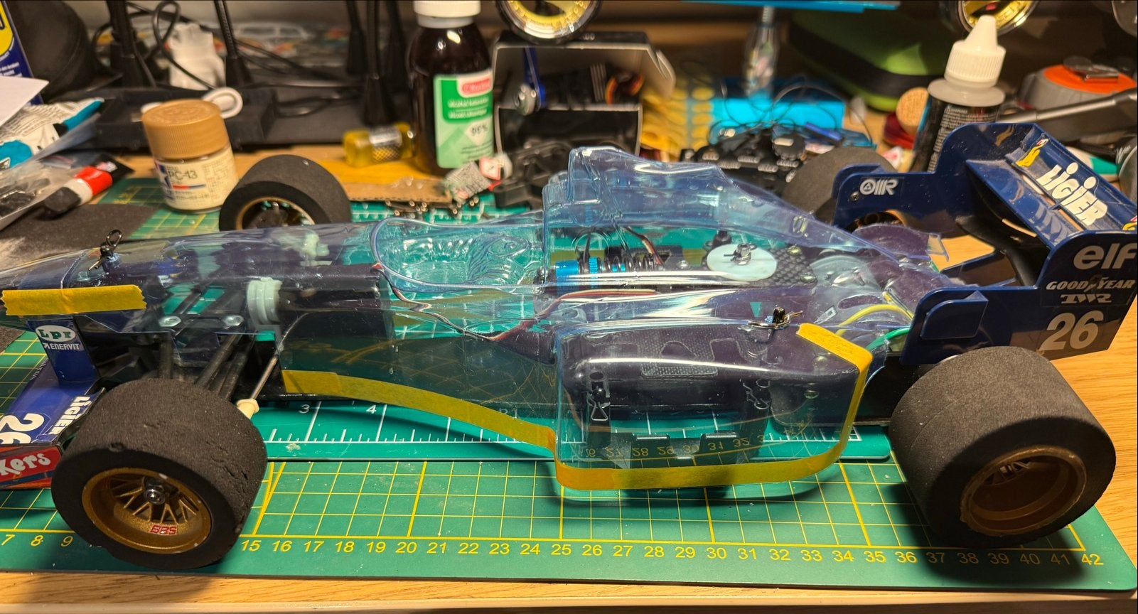 Tamiya F103 Ligier JS41 - RC Formule 1 auto, Hobby en Vrije tijd, Gebruikt, Schaal 1:10, Auto onroad, Ophalen