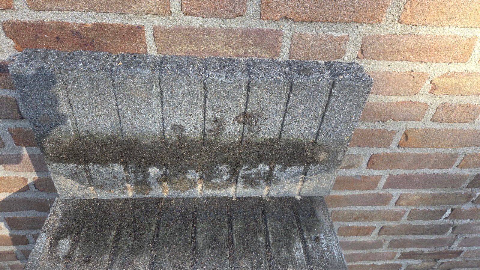 Palisadeband, Gebruikte betonnen quadrobandpalissade, Tuin en Terras, Ophalen, Gebruikt, Overige typen, Minder dan 5 m²