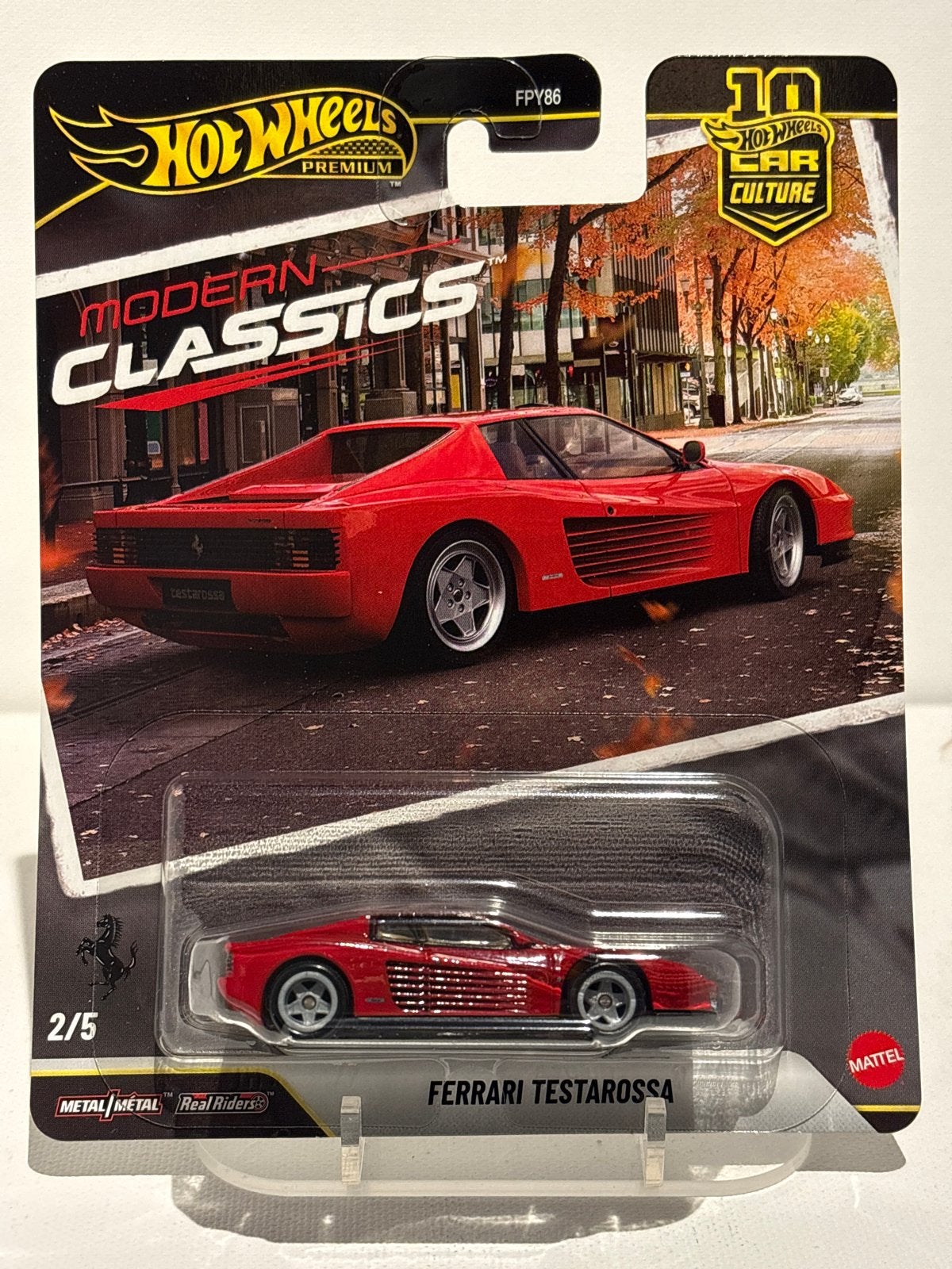 Hot Wheels Premium Ferrari Testarossa Modern Classics, Auto, Nieuw, Ophalen of Verzenden, Mattel