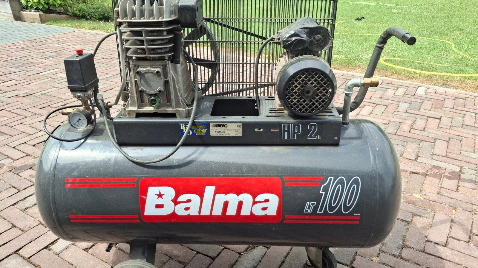 Compressor Balma 100 liter, Doe-het-zelf en Verbouw, Compressors, 100 liter of meer, Ophalen