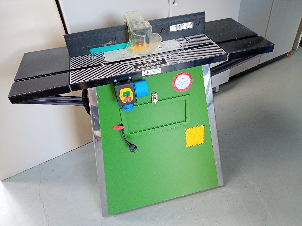 Houtfrees Kantenfrees Bovenfrees met geleider Wolcraft, Ophalen, Gebruikt, Elektrisch, Bovenfrees