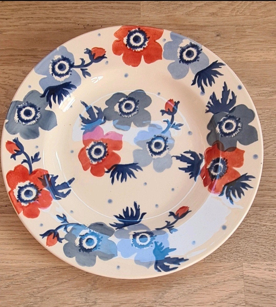 Emma Bridgewater Anemone bord - Nieuw, Nieuw, Ophalen of Verzenden, Bord(en), Overige stijlen