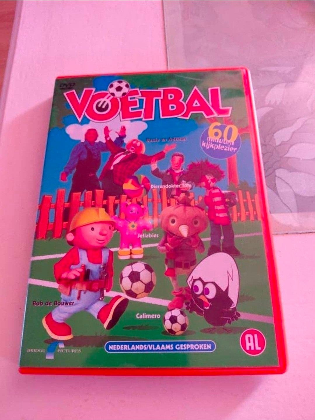 Voetbal dvd met o.a. Bassie en Adriaan, Bob de Bouwer., Cd's en Dvd's, Alle leeftijden, Tv-serie, Ophalen of Verzenden, Zo goed als nieuw