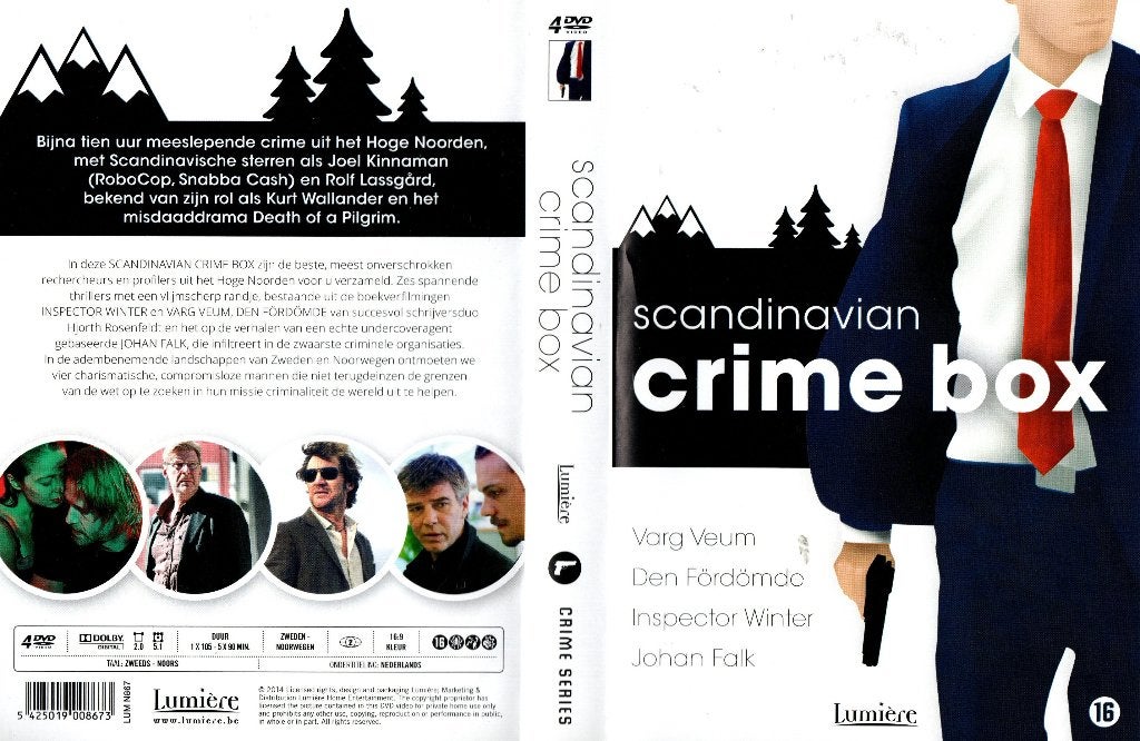 Scandinavian Crime Box, Varg Veum, Den Fordomde, ...., Vanaf 16 jaar, Boxset, Ophalen of Verzenden, Zo goed als nieuw