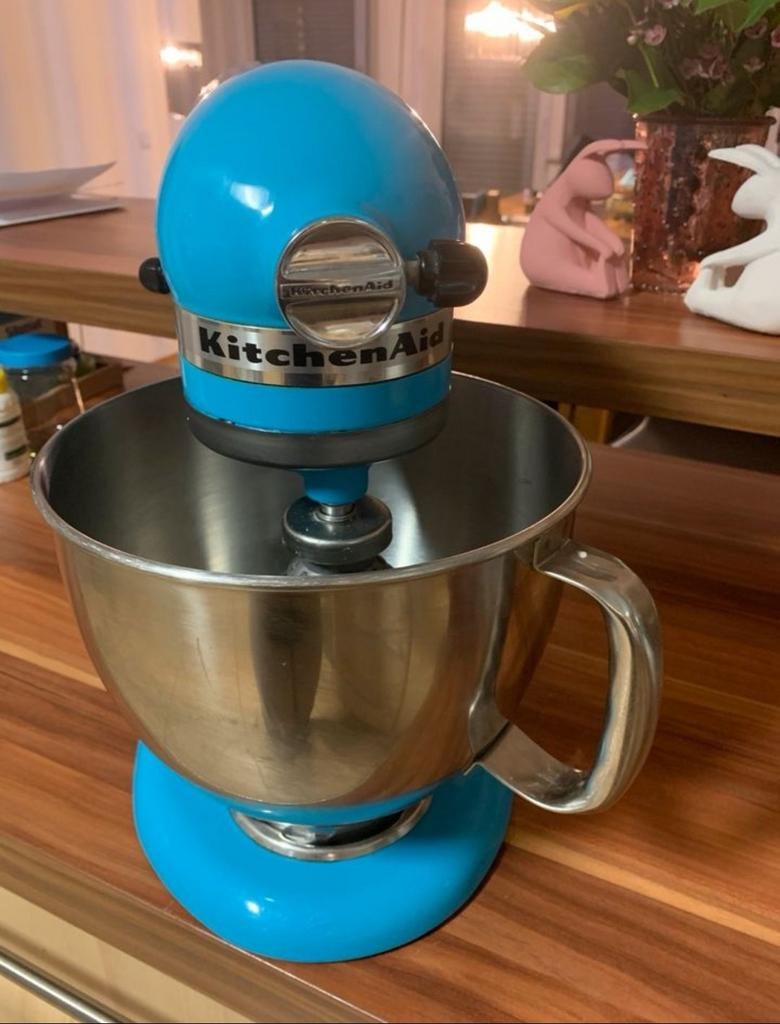 Kitchenaid Artisan Cristal Bleu, 4 liter of meer, Ophalen of Verzenden, Zo goed als nieuw, 3 snelheden of meer