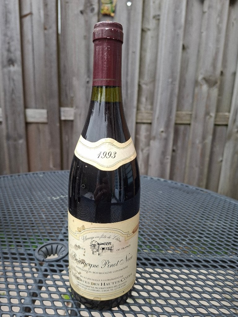 Bourgogne pinot Noir 1993, Frankrijk, Nieuw, Ophalen of Verzenden, Rode wijn