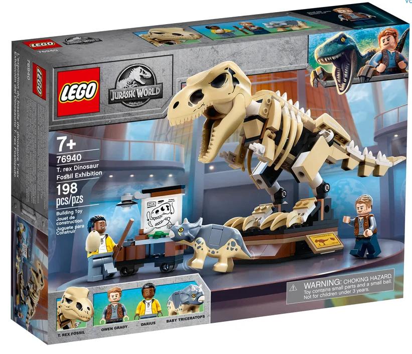 Lego jurassic World dinosaurusfossiel van T. rex (76940), Jurassic World, Nieuw, Ophalen of Verzenden, Complete set