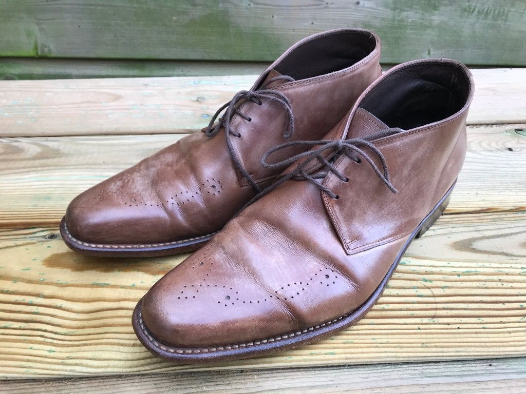 FLORIS VAN BOMMEL bruin leren veterboots maat 6.5/40 H, Bruin, Boots, Ophalen of Verzenden, Gedragen