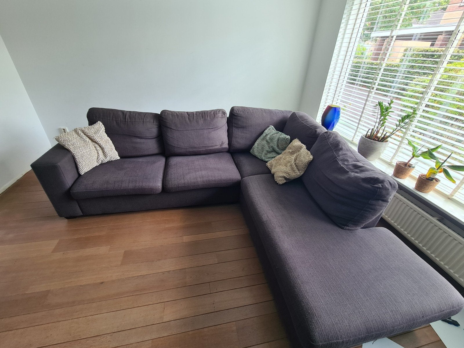 Hoekbank met chaise longue., Huis en Inrichting, Ophalen, 250 tot 300 cm, Gebruikt, Hoekbank