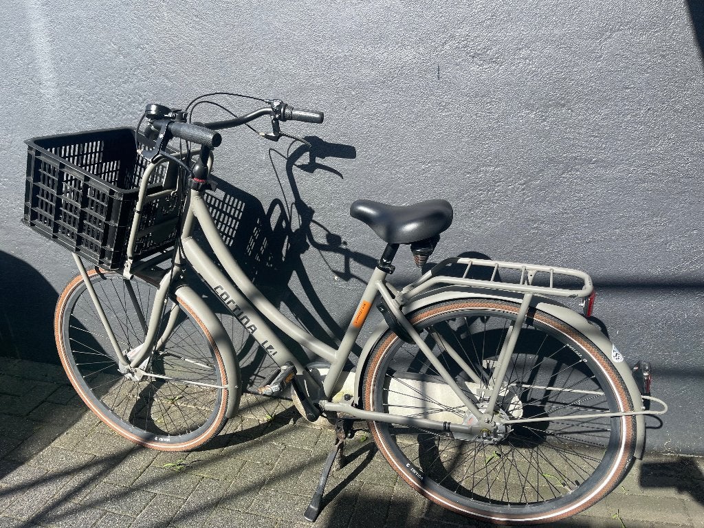 Cortina stads/transportfiets U4 SOLID D50 mat taupe  2021, 50 tot 53 cm, Ophalen, Gebruikt, Overige merken