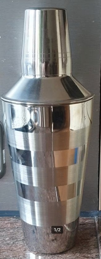 RVS Cocktailshaker in Nieuwstaat, Overige typen, Zilver, Ophalen of Verzenden, Zo goed als nieuw