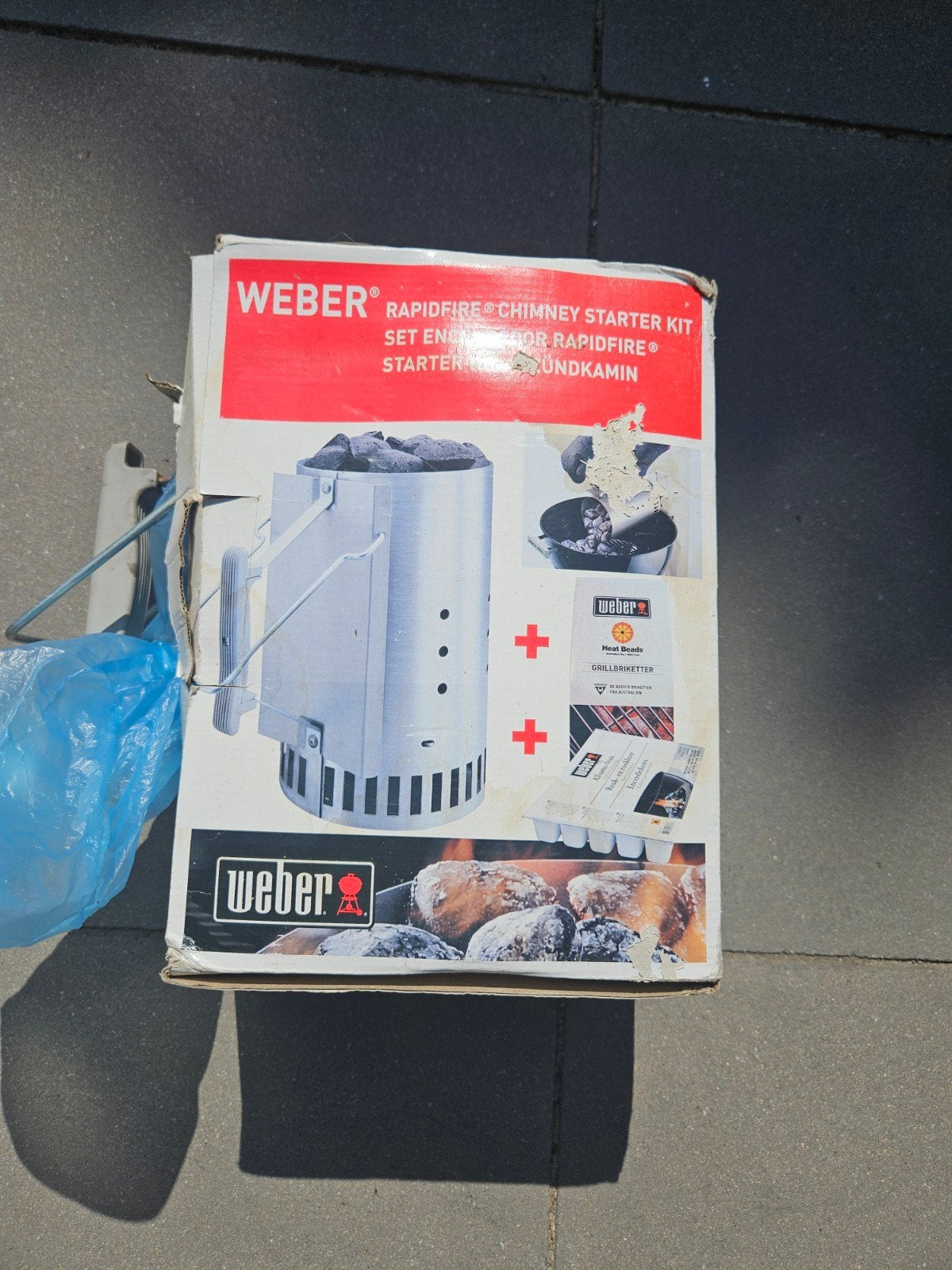 Weber Rapidfire Chimney Starter Set, Ophalen of Verzenden, Zo goed als nieuw, Weber