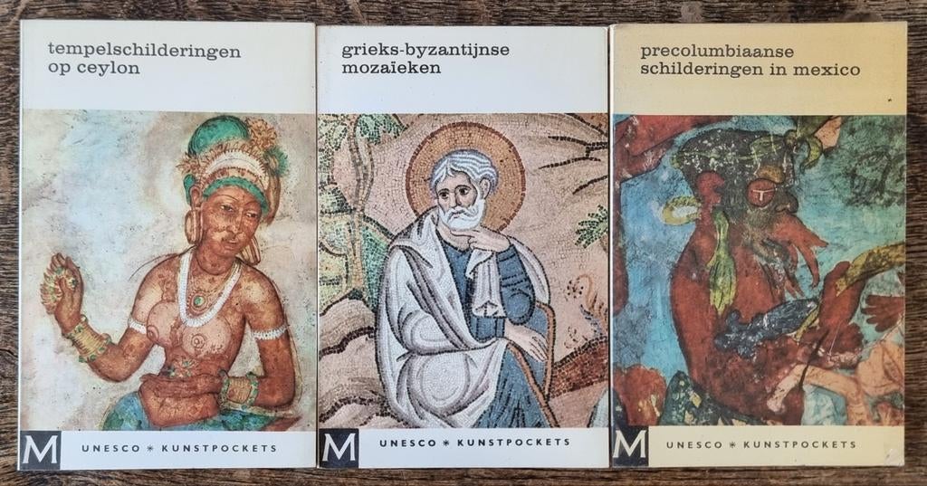 3x Unesco kunstpockets - Ceylon, Mexico en mozaïeken - IGST, Ophalen of Verzenden