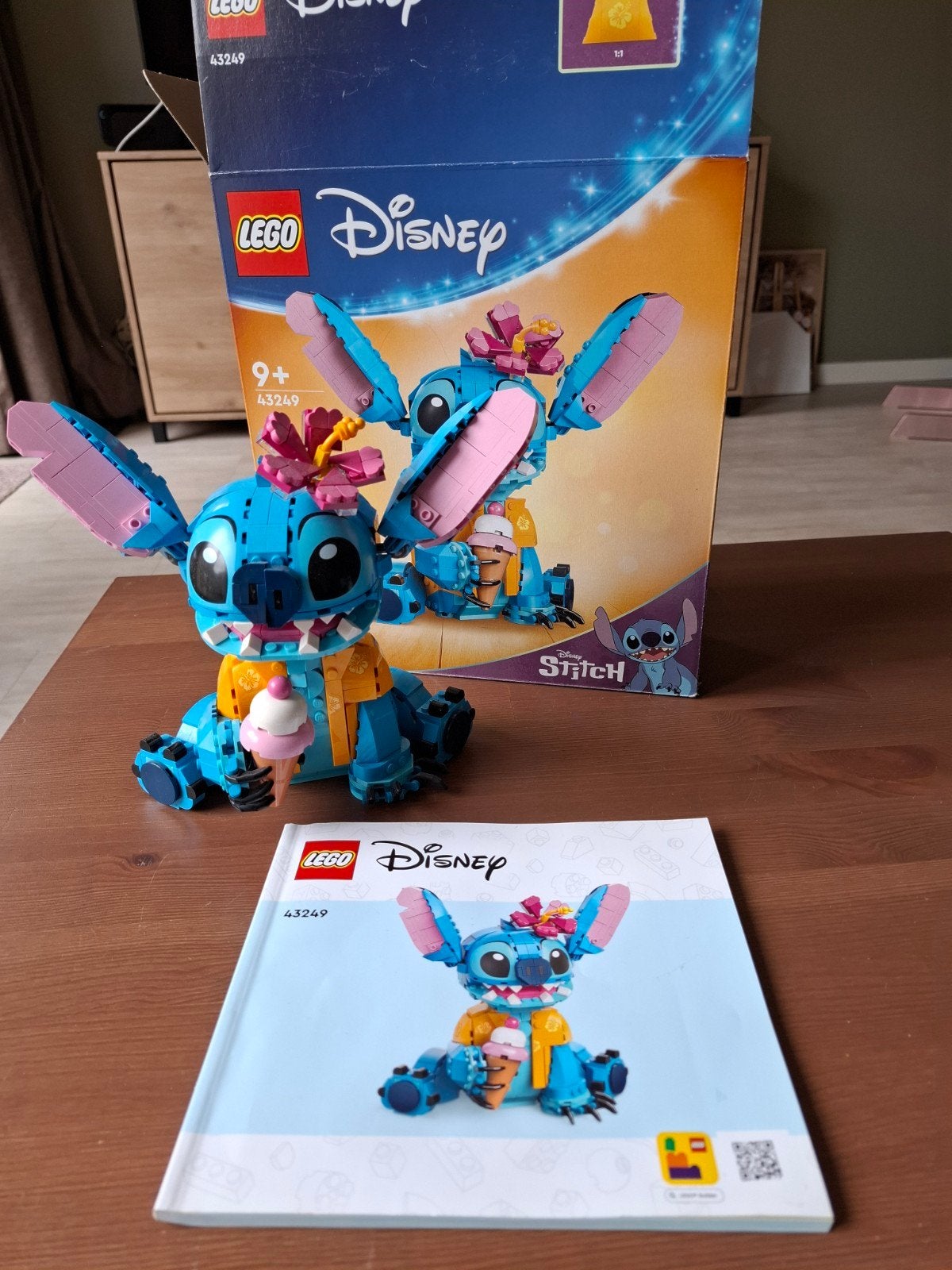 Lego Disney 43249 Stitch zgan, Lego, Ophalen of Verzenden, Zo goed als nieuw, Complete set