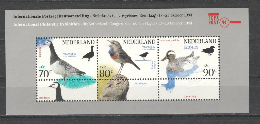 62 L Postfris Blok 1623 Fepapost 1994, Verzenden, Na 1940, Postfris