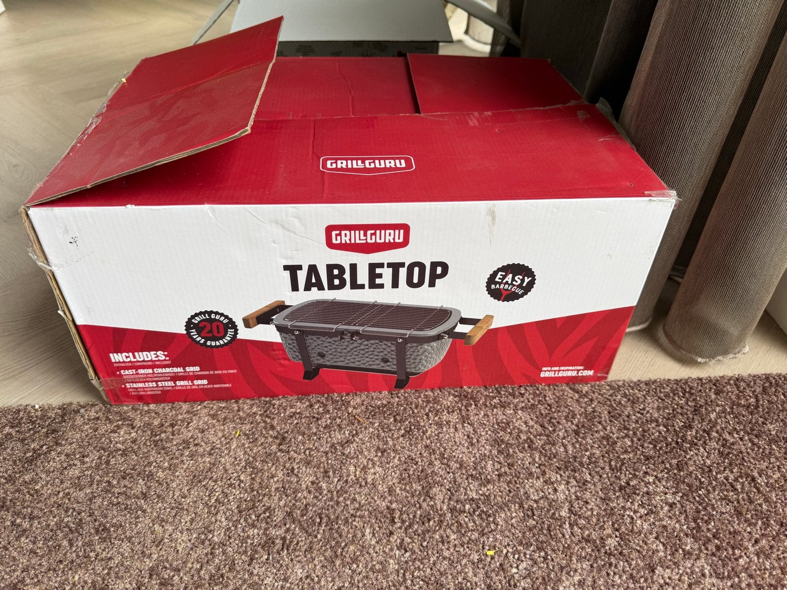 Grill Guru Tabletop BBQ - Nieuw in doos egg, Ophalen of Verzenden, Zo goed als nieuw
