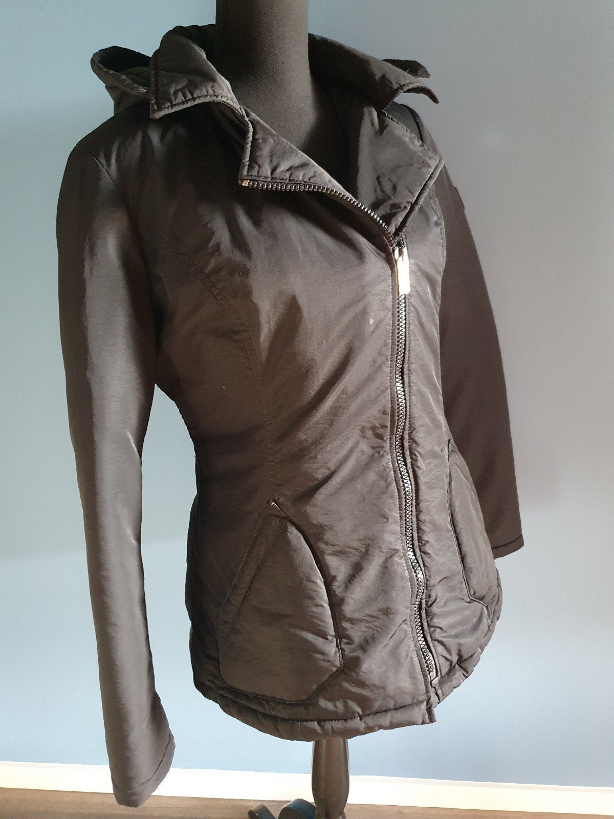 Deze zwarte Froccella winterjas, valt als maat M, Maat 38/40 (M), Zwart, Ophalen of Verzenden, Froccella