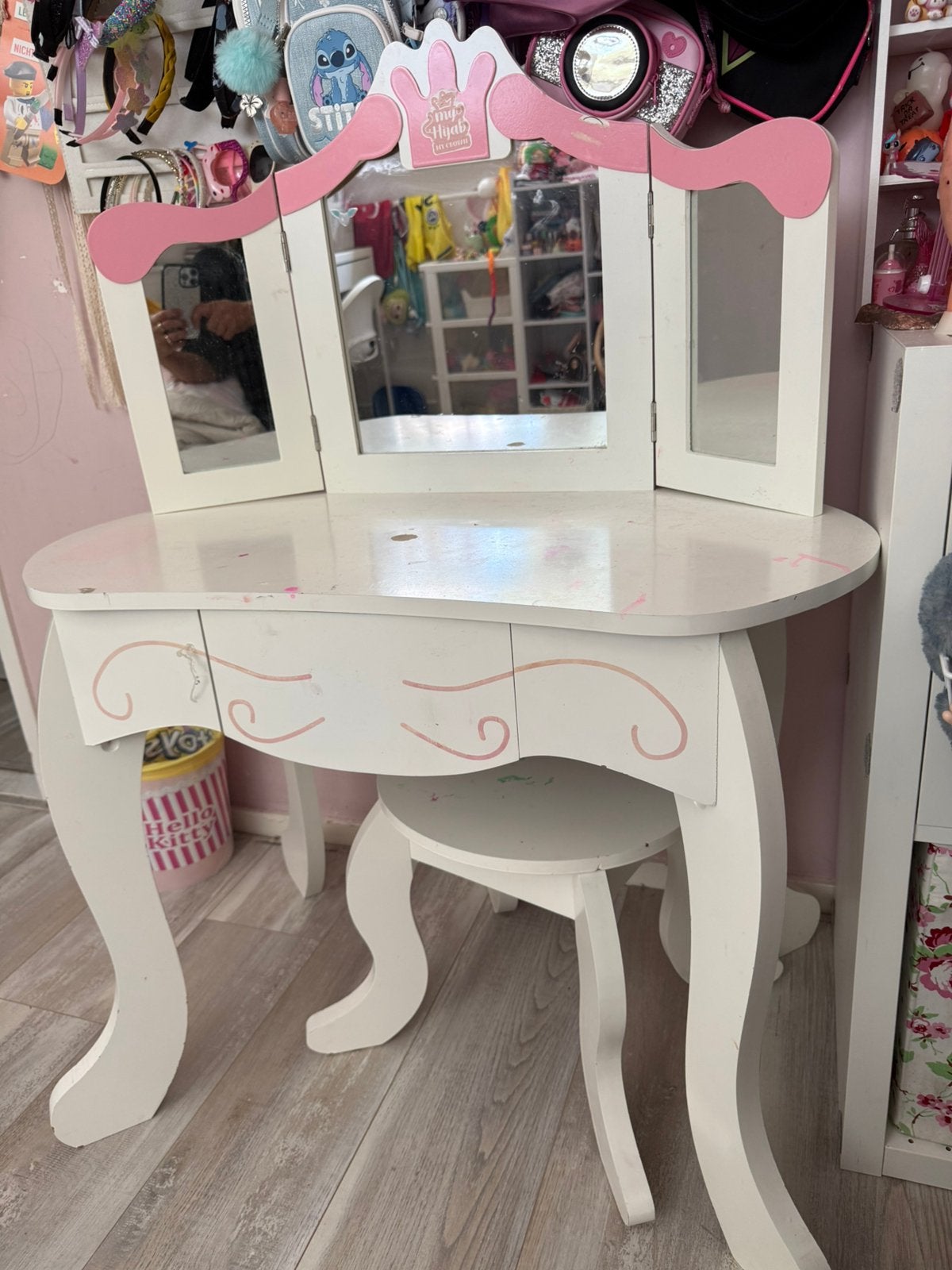 Kinder kaptafel, Ophalen, Gebruikt