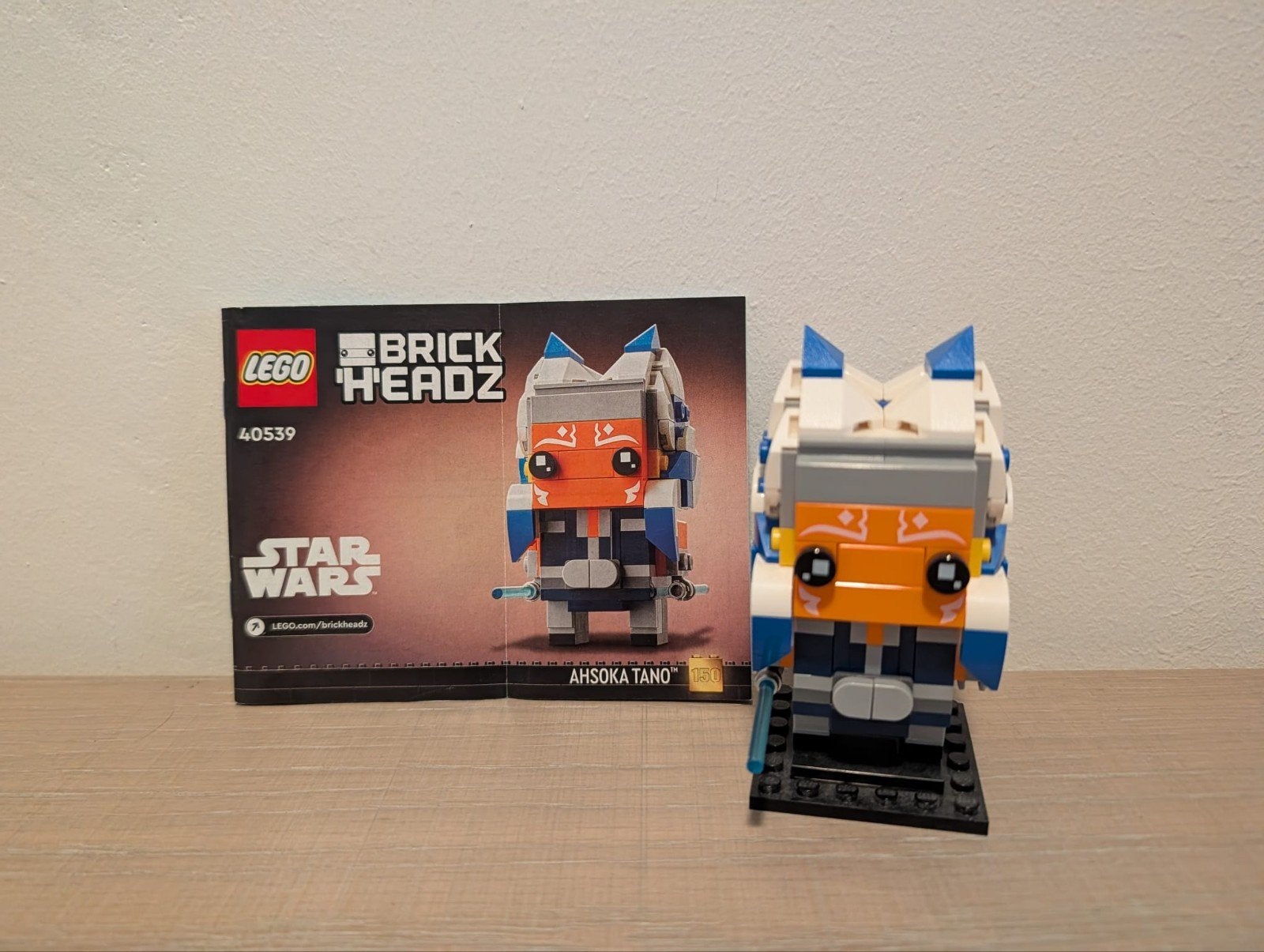LEGO Star Wars 40539 - Ahsoka Tano - zo goed als nieuw + boe, BrickHeadz, Lego, Compleet, Ophalen of Verzenden