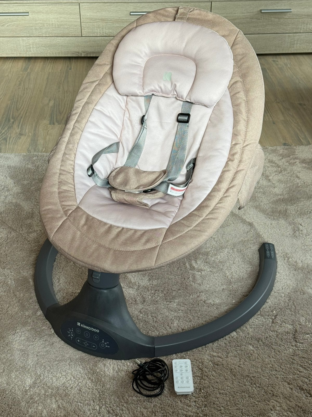 Kikka Boo electrische baby schommel stoel nieuw, Schommelstoel, Verstelbaar, Nieuw, Ophalen