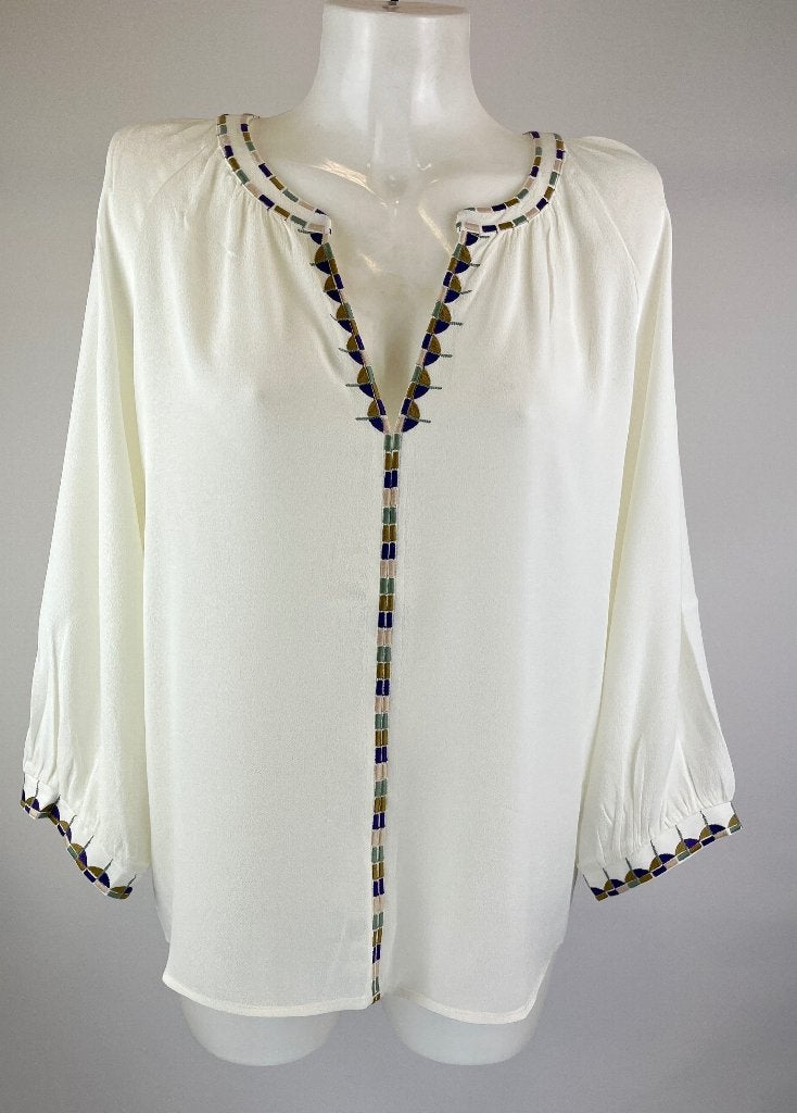 BA&SH Wit boho top  Maat 2 - M /38, Maat 38/40 (M), Wit, Ophalen of Verzenden, Zo goed als nieuw