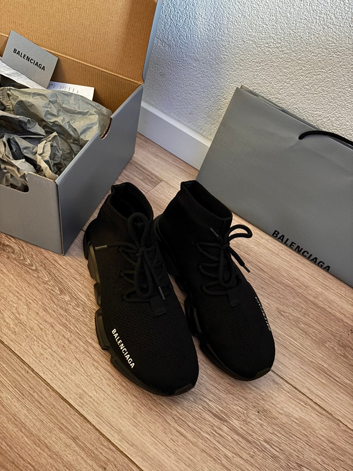 Balenciaga Speed Trainers | 40 (valt 41) | Zeer netjes, Zwart, Ophalen of Verzenden, Sneakers of Gympen, Zo goed als nieuw