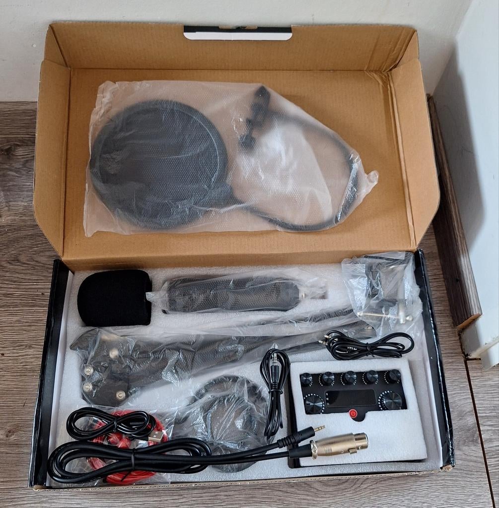 Condensator microfoon set, Muziek en Instrumenten, Microfoons, Nieuw, Studiomicrofoon, Ophalen