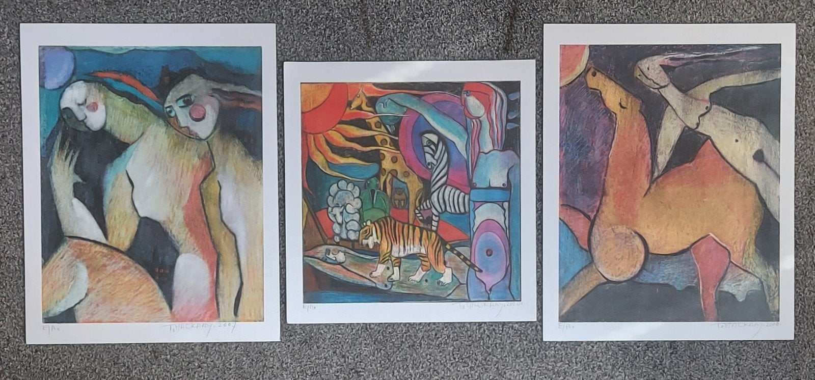 Theo Mackaay - 3x giclee - gesigneerd, Ophalen of Verzenden