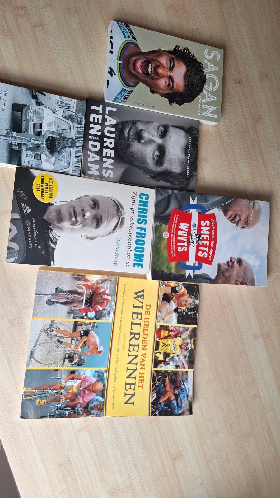 6 wielrenboeken - o.a. Sagan, Froome, Ten Dam, Alpe d'Hue, Ophalen, Gelezen, Diverse auteurs, Lopen en Fietsen