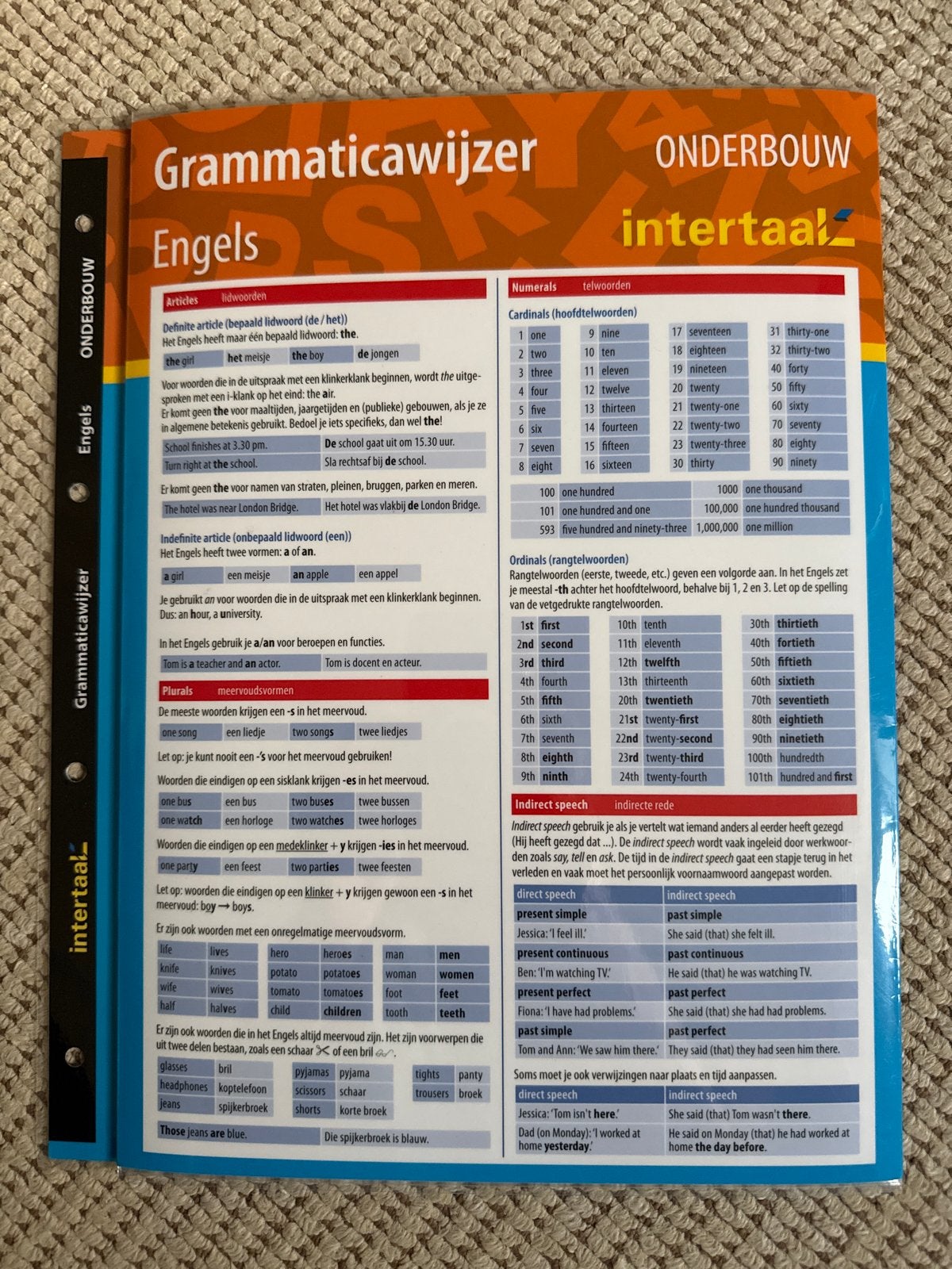 Grammaticawijzer Engels - onderbouw (Intertaal), Ophalen of Verzenden, Alpha, Zo goed als nieuw, MBO