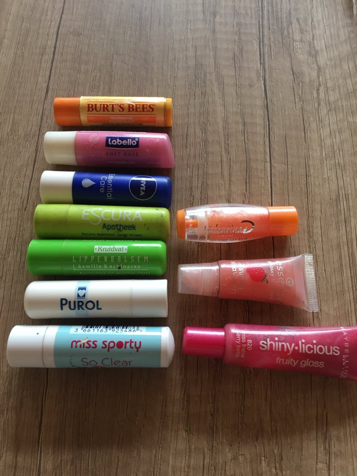 Diverse lippenbalsems en lipglosses, Ophalen of Verzenden, Gebruikt