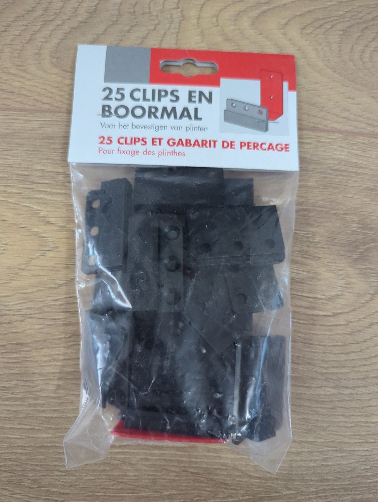 Maclean Plint Clips en Boormal - 25 stuks, Doe-het-zelf en Verbouw, Kunststof, Nieuw, Ophalen of Verzenden, 200 tot 250 cm