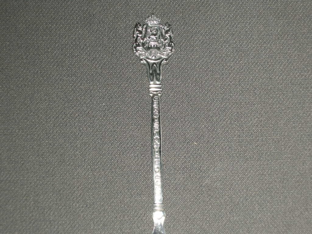 Gero verzilverd lepeltje "Gero spant de kroon", Antiek en Kunst, Antiek | Bestek, Ophalen of Verzenden