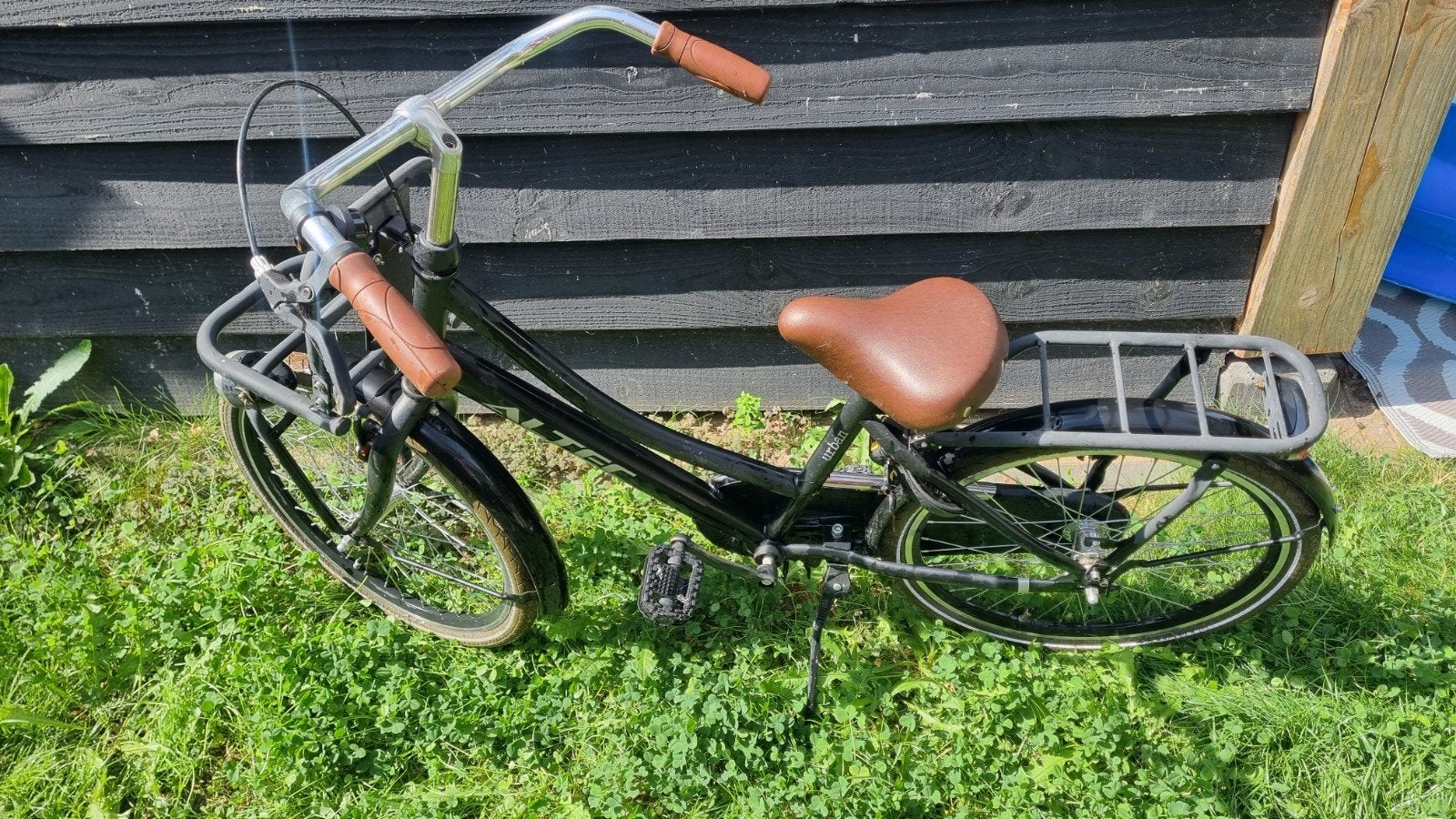 Altec Stadsfiets Meisjes 22 inch - Bruin Zadel/Handvatten, Ophalen, Gebruikt, 22 inch, Altec