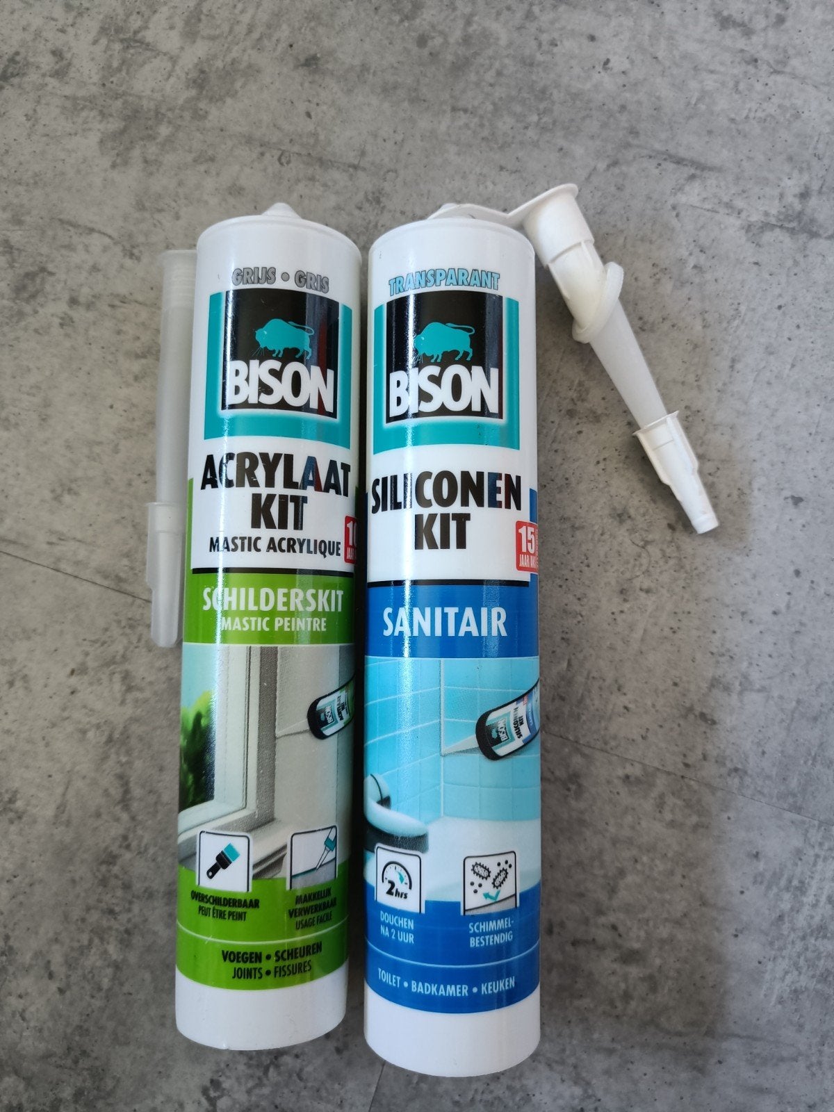 Bison Acrylaatkit en Siliconenkit Sanitair - Nieuw, Ophalen of Verzenden, Nieuw, Overige typen