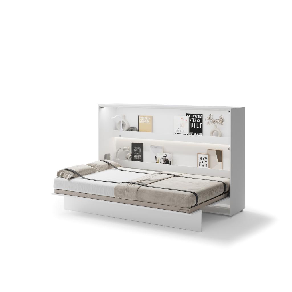 Concept opklapbed horizontaal - 120x200 - Wit, Niet ingevuld, Niet ingevuld, Niet ingevuld